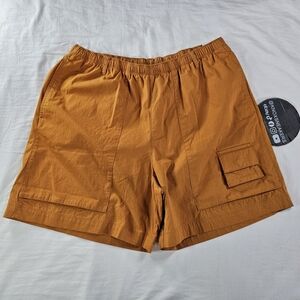 Nike Life Camp Shorts Monarch Orange FN3216 815 Men's Size Large